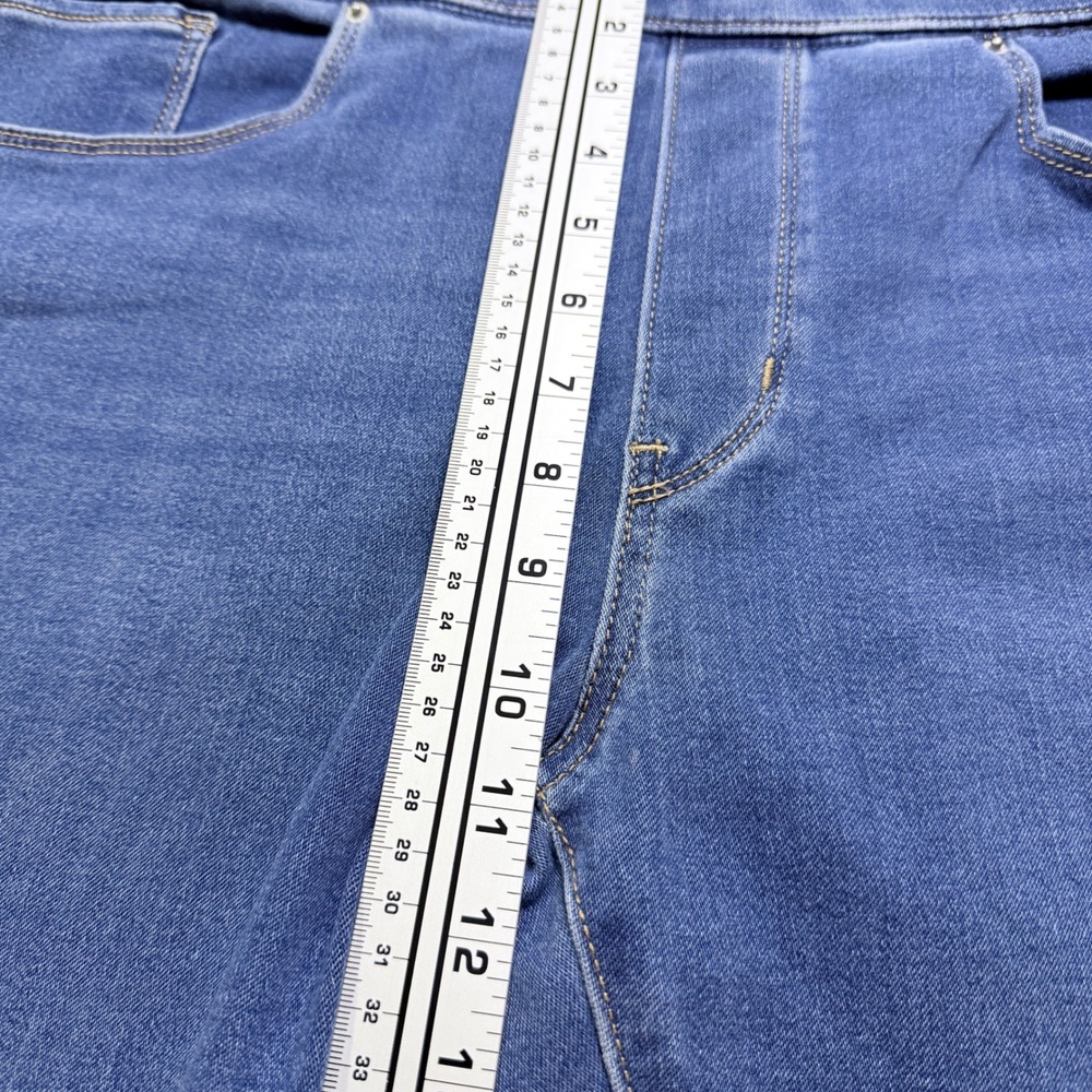 Levi's Shaping Leggings Mid Rise Super Skinny Blue Denim Jeans 16 Medium W33 L30 - Picture 7 of 10
